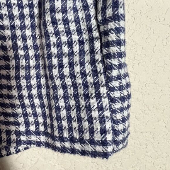 Banana Republic‎ Womens Navy Tie Front Shorts Checkered Casual Size 2 - Picture 4 of 7